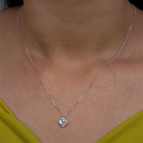 Twilight Spark Cluster Pendant Necklace - 925 Silver Jewellery – Diamo