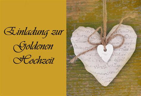 Goldene Hochzeit Einladung Selber Gestalten