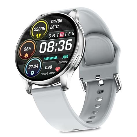 pTron Pulsefit Classic Smartwatch with Round 1.32" Full Touch Display ...