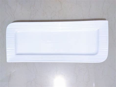 Buy Home Centre Alamode White Solid Porcelain Rectangular Platter - 37 ...