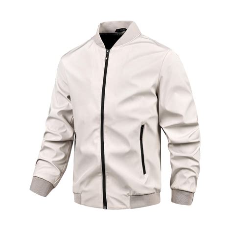Chiccall Men's Jacket Casual Fashion Spring Fall Windbreaker ...