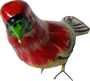 Buy Dominic Collections Hand Made Clay Colorful Bird Showpiece (17x7 ...