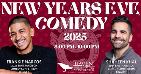 New Years Eve with Frankie Marcos, Shaheen Khal and Marcus Howard ...