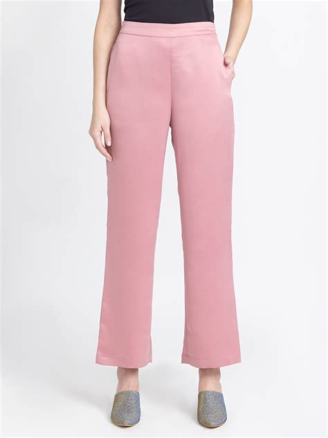 Luxe straight pant- Dusty pink | Pants for women – Shaye India