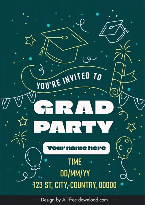 Image result for Free Editable Graduation Invitation Cards