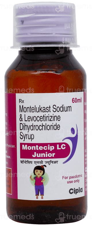 Montecip Lc Junior Syrup 60Ml: Uses, Side Effects, Price & Substitutes