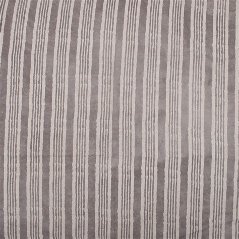 Grey Strip Hand Block Dabu Kashish Cotton Fabric – Dmaasa