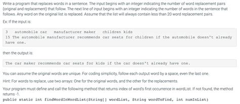 Image result for Sample Java Code Word in a Sentence