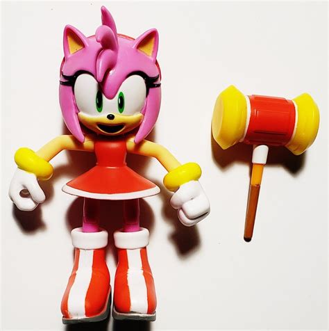 Sonic the Hedgehog Amy Rose 4" Action Figure (JAKKS Pacific, 2021) w ...