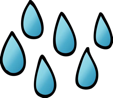 cartoon doodle rain drops 12139822 Vector Art at Vecteezy