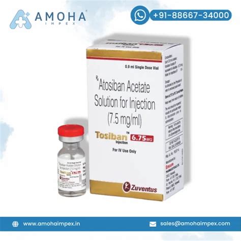 PHARMACEUTICAL INJECTABLE-1 - Atosiban Tosiban 6.75mg Injection ...