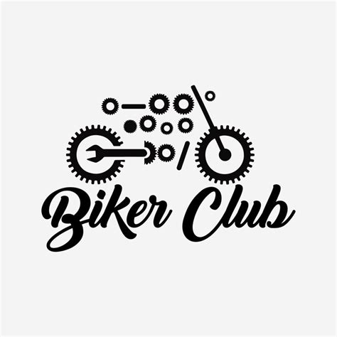 Motorcycle logo design typography logo | Premium Vector