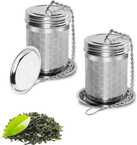 Amazon.com: 2 Pcs Tea Infusers for Loose Tea, Tea Strainers for Loose ...