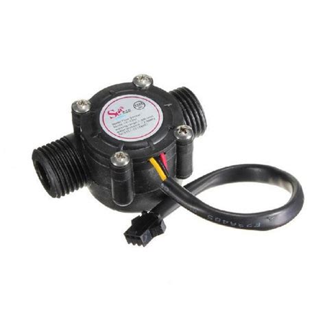 Yf S201 Water Flow Measurement Sensor With 1 30Liter Min Flow Rate Black