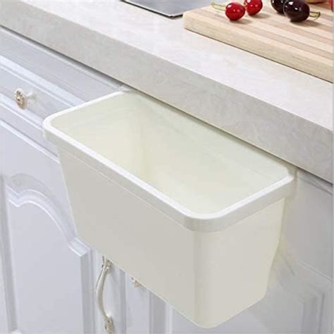 TARNENTTA Plastic Kitchen Cabinet Door Hanging Trash Bin, Open-Top ...