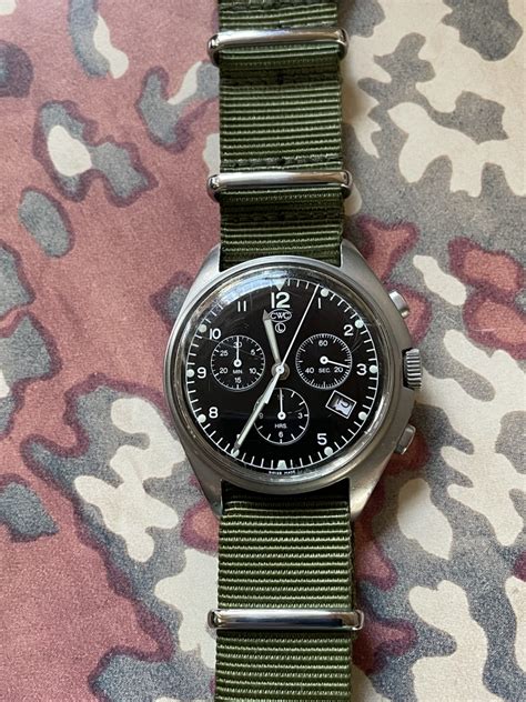 Image result for CWC Pilot Chronograph Watch
