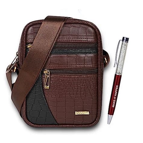 Buy Pramadda Pure Luxury Elegant Leather Sling Bag For Men Travel ...