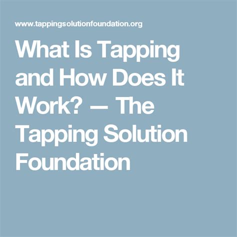 Image result for The Tapping Solution Chart