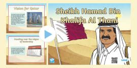 HH Sheikh Tamim Bin Hamad Al Thani Display Poster - Twinkl