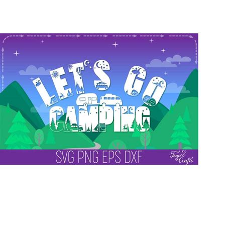 Camping SVG Alphabet, Camper SVG, Camping SVG Cricut, Happy | Inspire ...