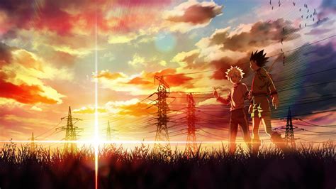 Gon Freecss Killua Zoldyck Sunset 4K HD Hunter x Hunter Wallpapers | HD ...