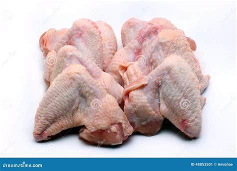 Raw chicken wings stock image. Image of food, uncooked - 48853501