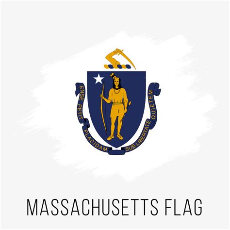 USA State Massachusetts Grunge Vector Flag Design Template 18811272 ...