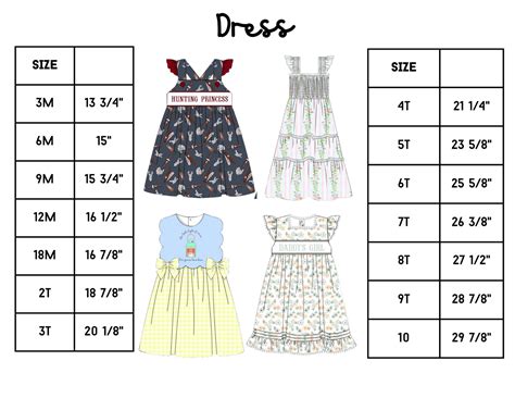 Image result for Girls Dress Size Chart