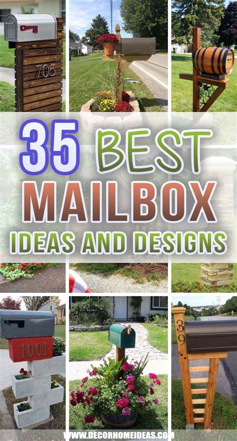35 Impressive Mailbox Designs That Will Wow Your Visitors | Mailbox design, Mailbox makeover ...