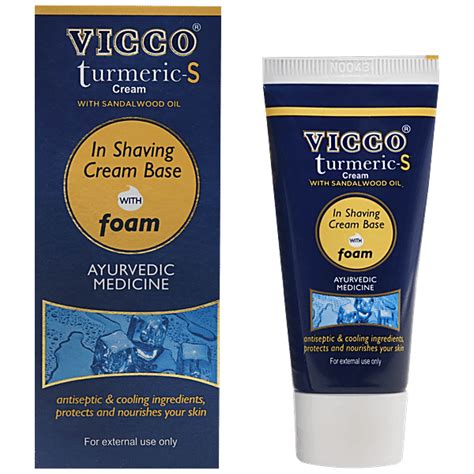 Buy Vicco Turmeric S Cream Base With Foam 30 Gm Online at the Best ...