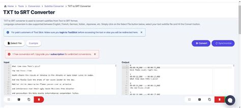 Convert Text File to SRT 的图像结果
