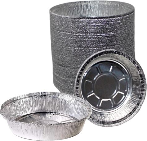 Pack) - 8 Inch Disposable Round Aluminum Take-Out Pans - Disposable Tin ...