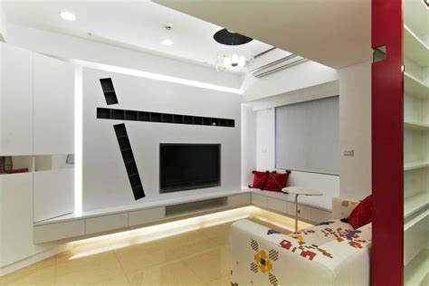 2012年最新的客厅电视墙装修效果图，简单明亮家庭电视墙设计图片(27)_电视墙壁纸_茂名装修网