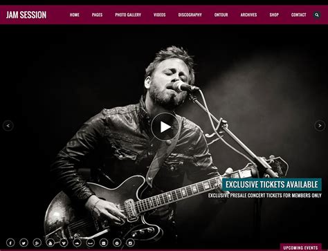 jamsession music music band wordpress theme