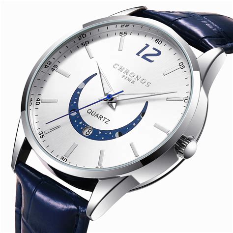 Genuine Leather Strap, Men's Fashion Quartz Watch – Sociable Weaver Nest