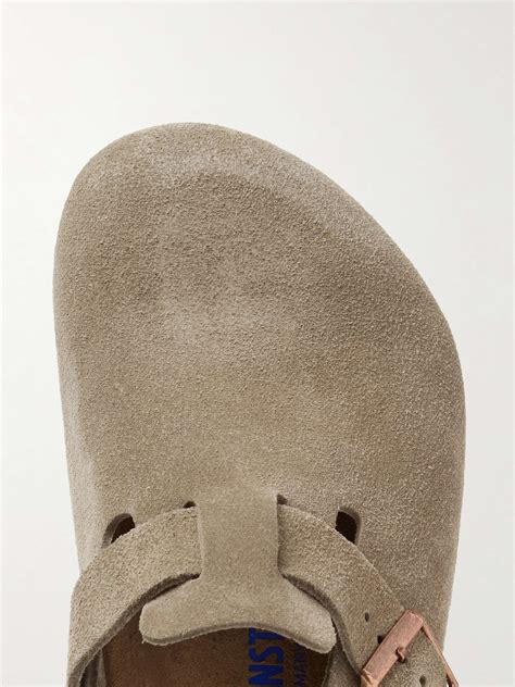 BIRKENSTOCK Boston Suede Clogs for Men | MR PORTER
