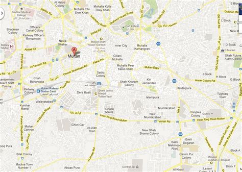 Image result for Multan Tourist Map