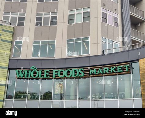 Kansas City, MO, USA - August 3, 2023: Whole Foods Market with stores in the USA, Canada, and ...