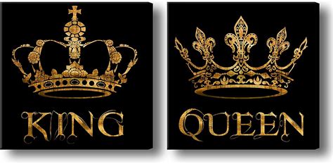 SkenoArt 2 Piece Black and Gold Canvas Wall Painting India | Ubuy