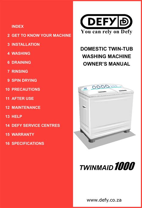 Image result for Defy 1000 Washing Machine Tools