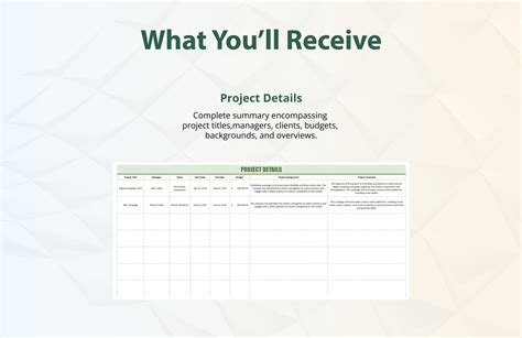 Sample Statement of Work Template in Excel, Google Sheets - Download | Template.net