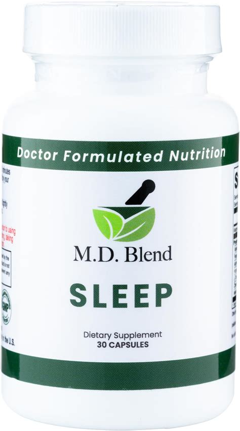Amazon.com: M.D. Blend Sleep - Natural Supplement with L-Theanine ...