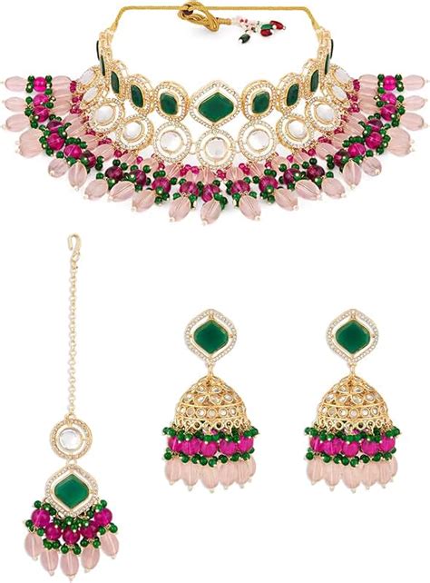 Amazon.in: Pink - Women's Jewelry Sets / Women's Jewellery: Jewellery