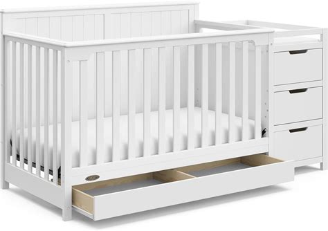 Amazon.com: Graco Hadley 5-in-1 Convertible Crib and Changer with ...
