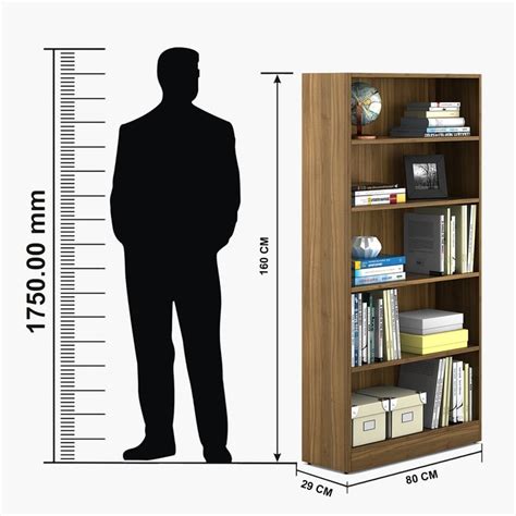 Buy Helios William 5-Tier Book Shelf - Brown from Helios by Home Centre ...