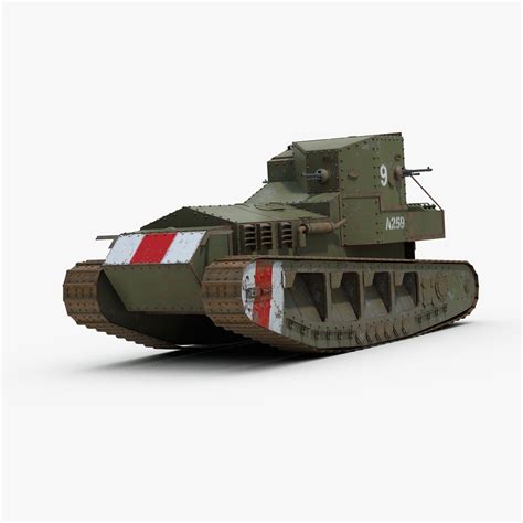 Whippet Mark A Tank 3D Model $179 - .3ds .fbx .max .obj - Free3D