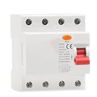 GYL8 3Phase+N RCD Electromagnetic Differential Breaker Switch 4P 25A ...