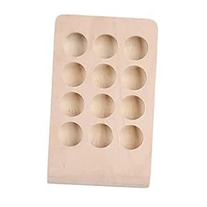 Tiny Store 12 Slots 15ML Wooden Essential Oil Display Stand Rack ...