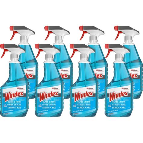 Windex Glass & More Multi-surface Cleaner, 32 fl oz Spray, 8/cs
