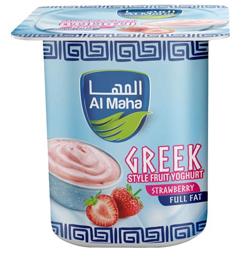Full fat greek yogurt with strawberry